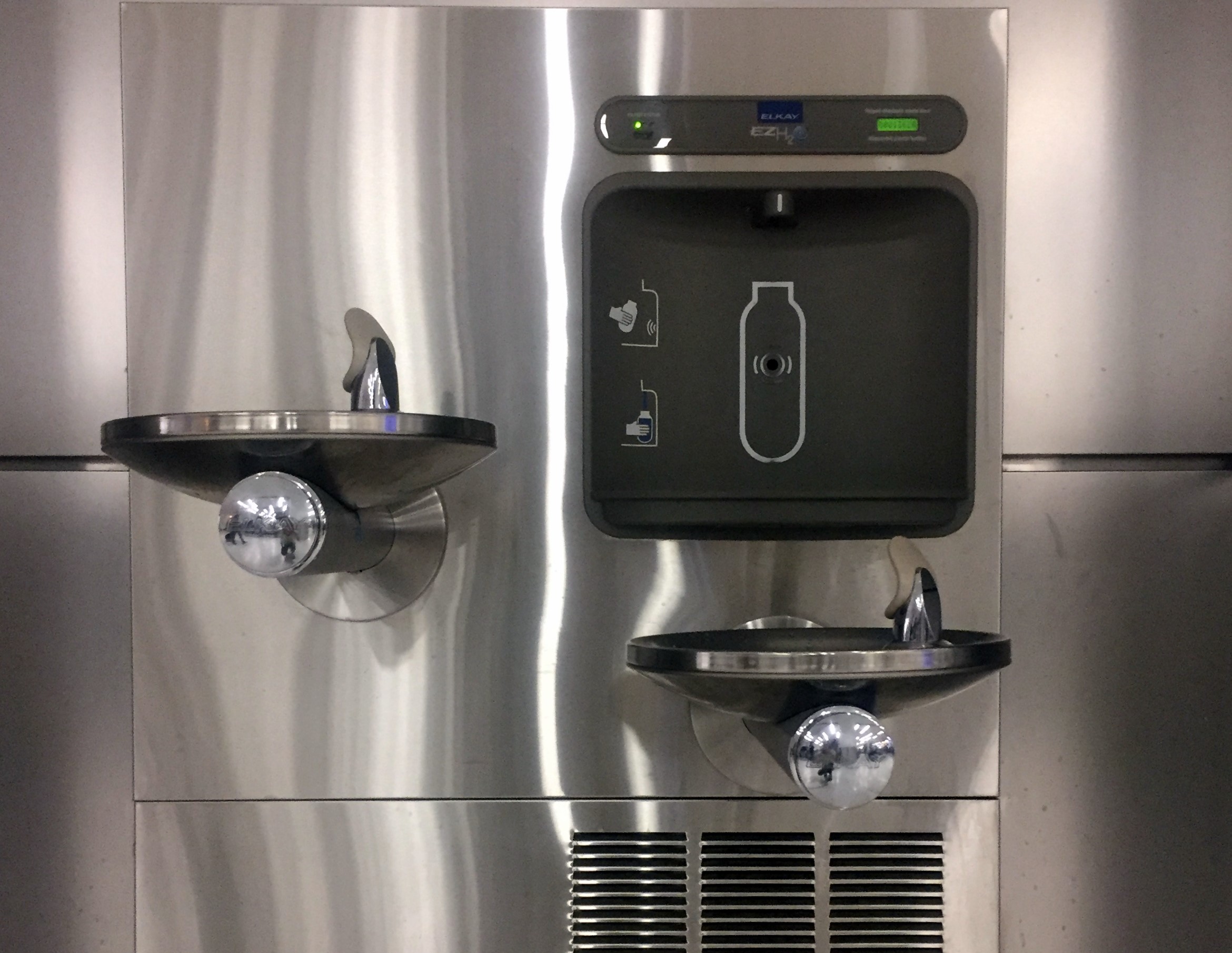 water bottle refill station