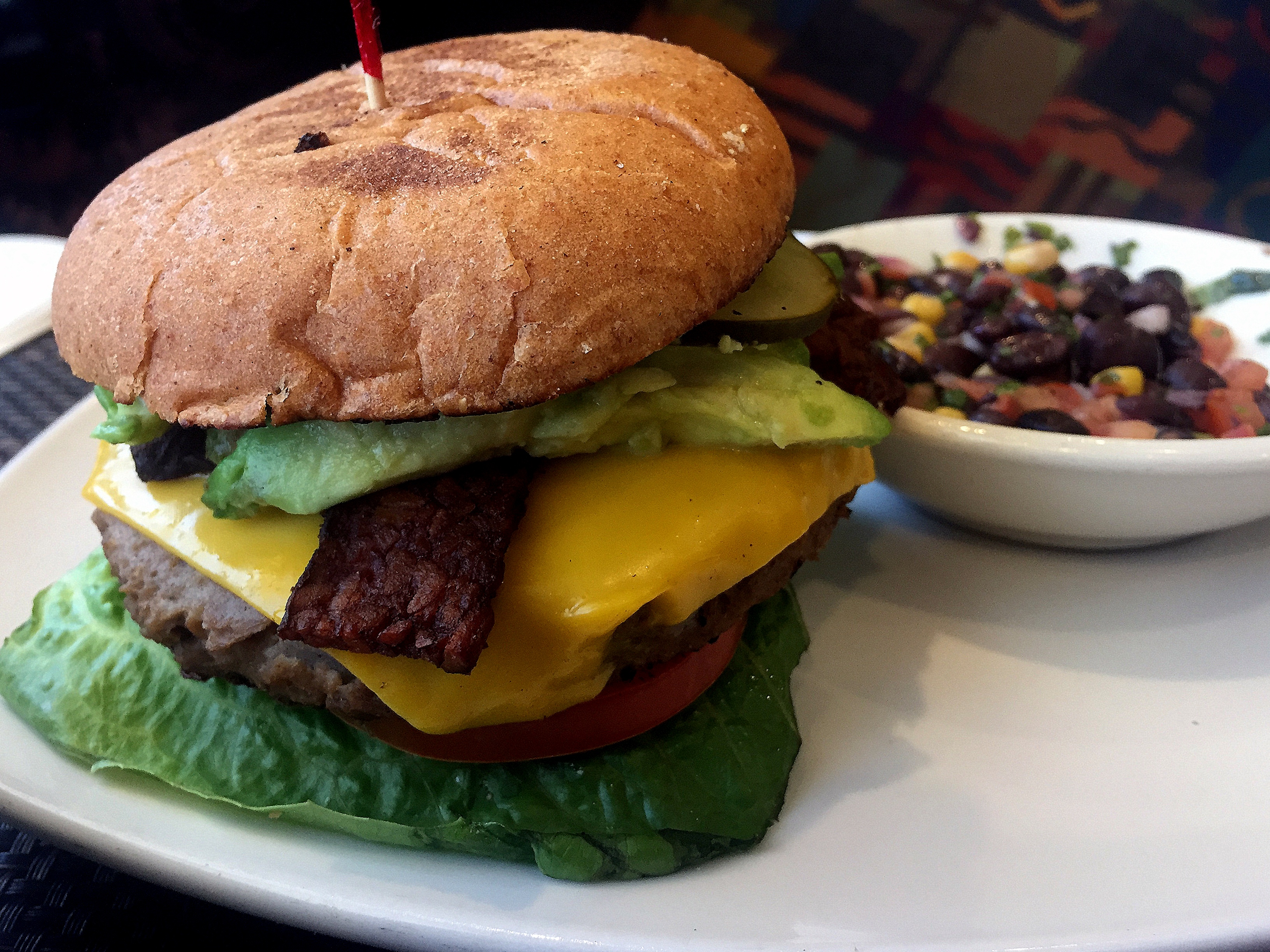 Violette's 'cheeseburger'. Vegas is slowly undergoing a plant based revolution