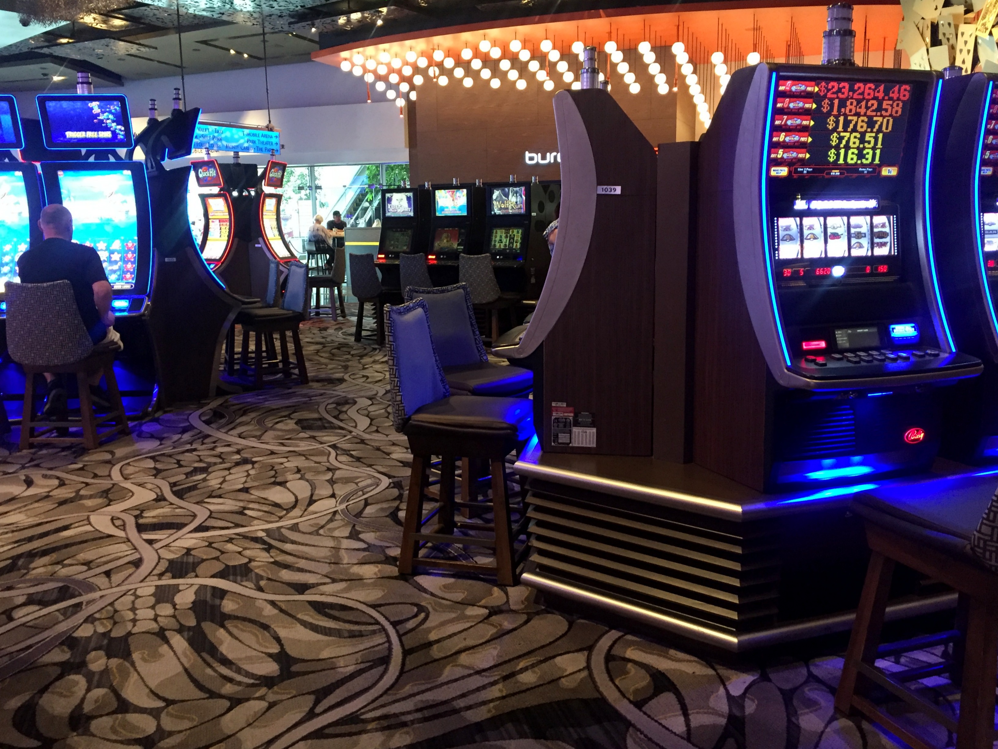 Slot machines at Aria casino double as air conditioning units.