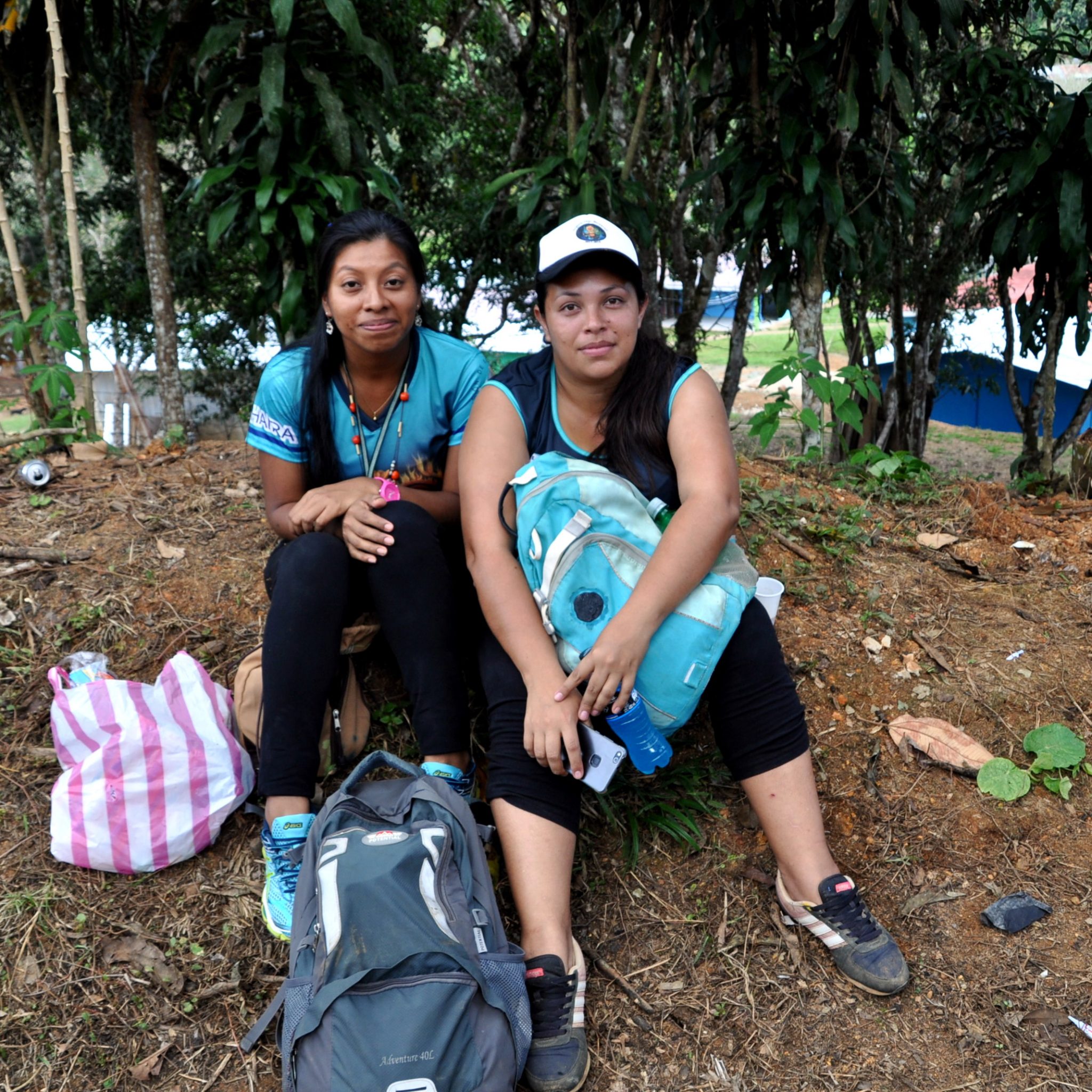 Money from photo permits, issued by these lovely ladies, goes back to the community.