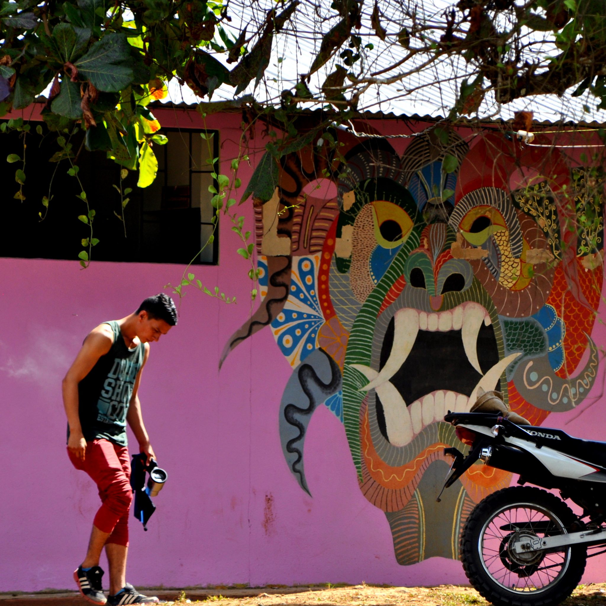 The village stays colorful beyond the fiestas.