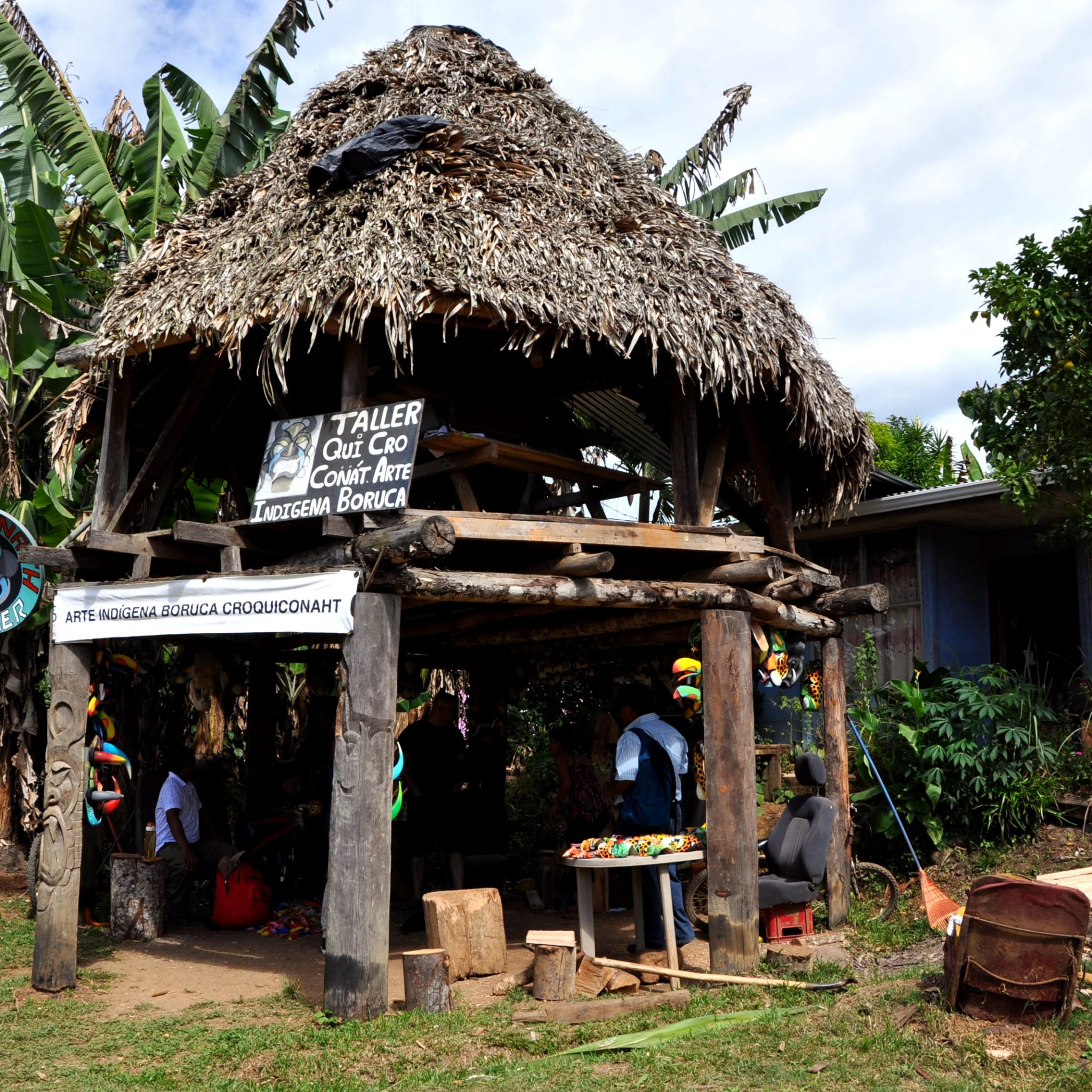 One of numerous art workshops in the village.