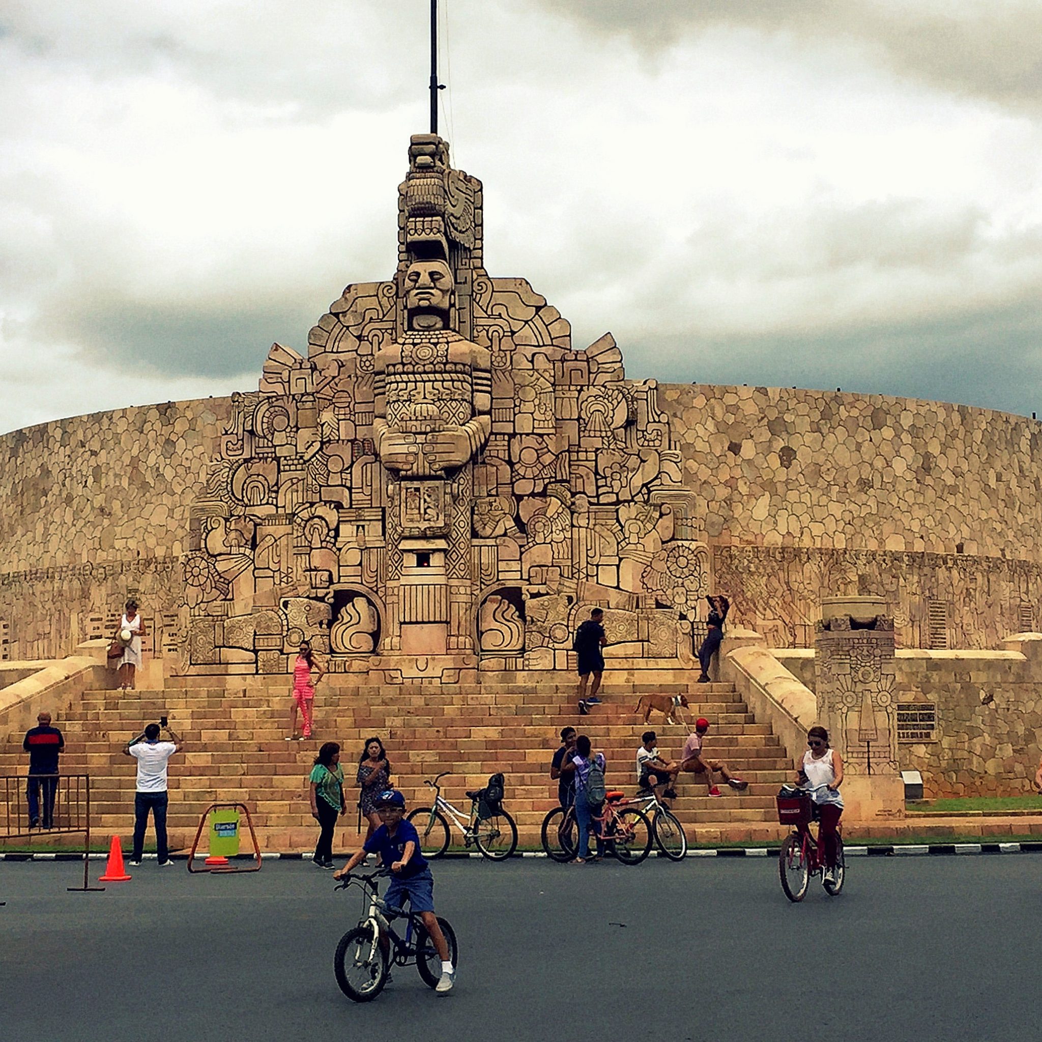 On Sundays, Paseo Montejo is closed off to traffic — a fantastic initiative to make the city a little greener.