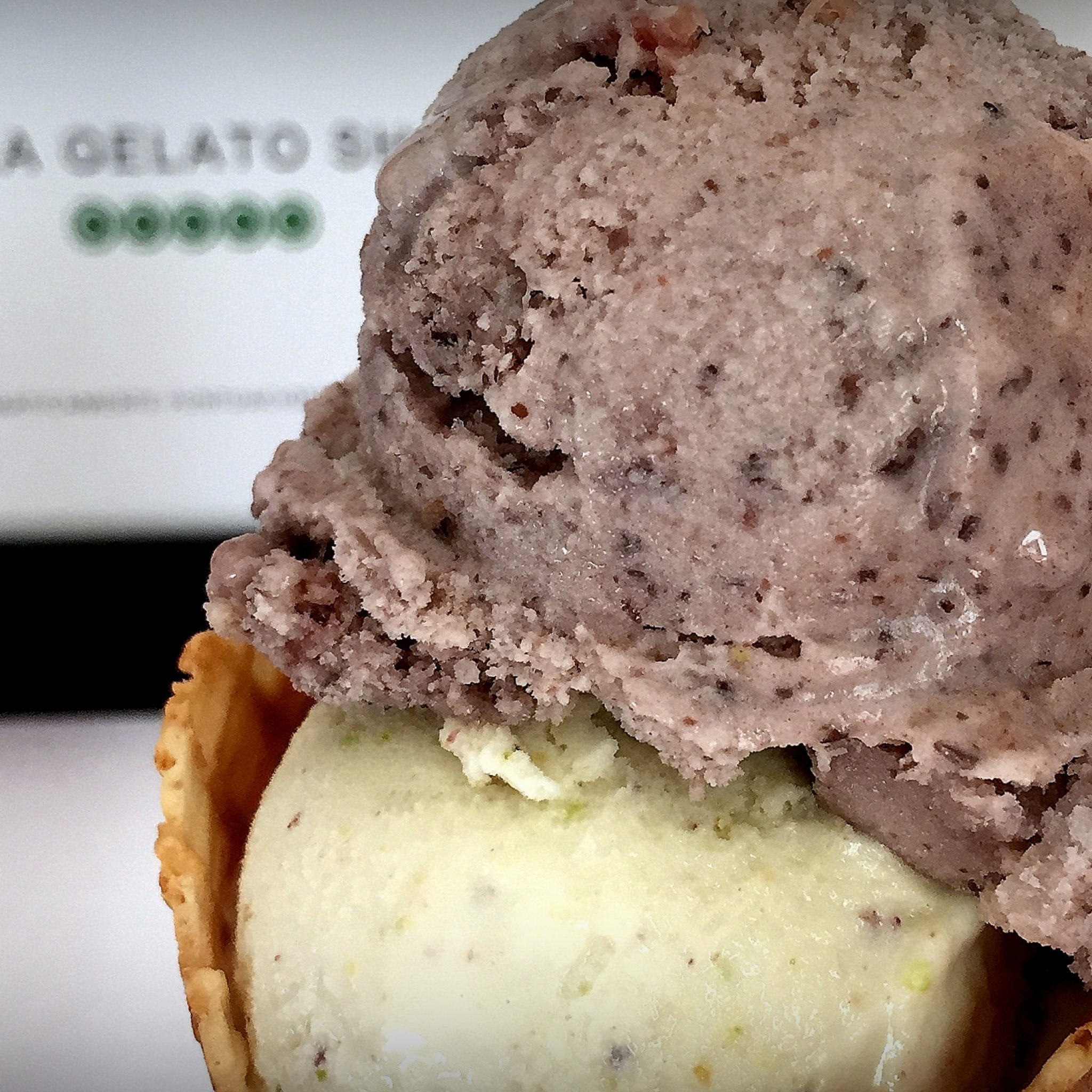 Frijol con puerco — a flavour so typical of the area it made its way into gelato.