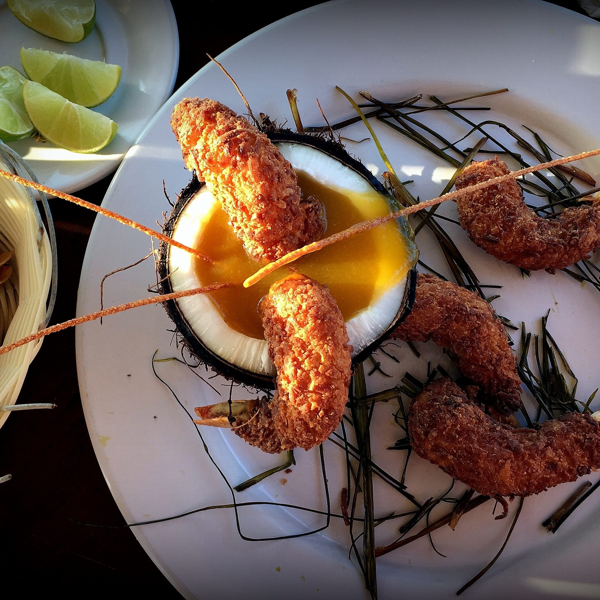 Don’t leave without trying the coconut & mango shrimp at one of the palapa restaurants on the beach.