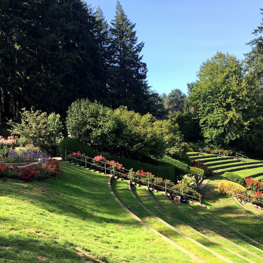 The stunning public park known as the Rose Garden is home to over 10,000 roses.