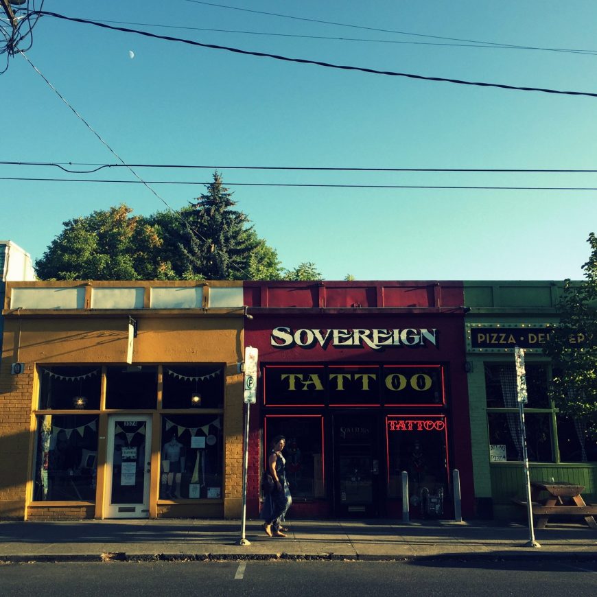 Many well curated independent shops can be found along SE Division Street and NE Alberta.